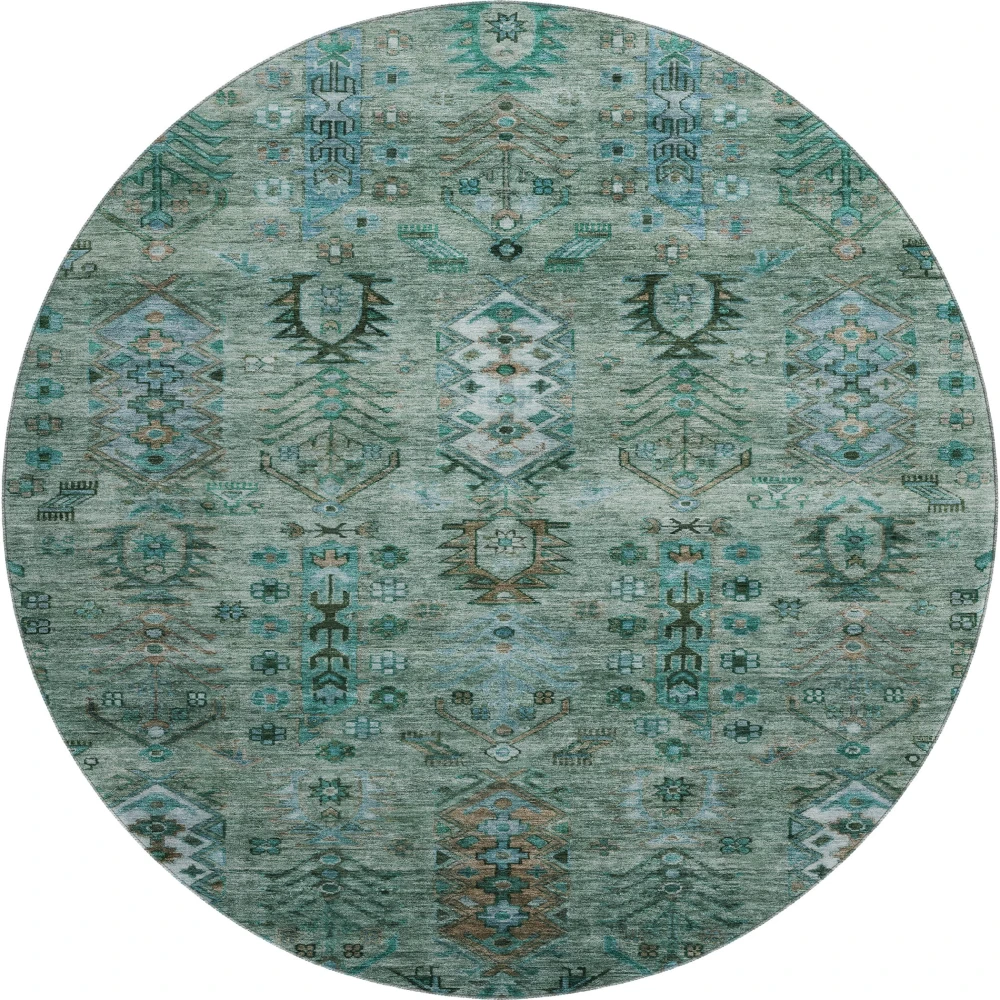 Mayfield AMF2047 Green 8' x 8' Rug