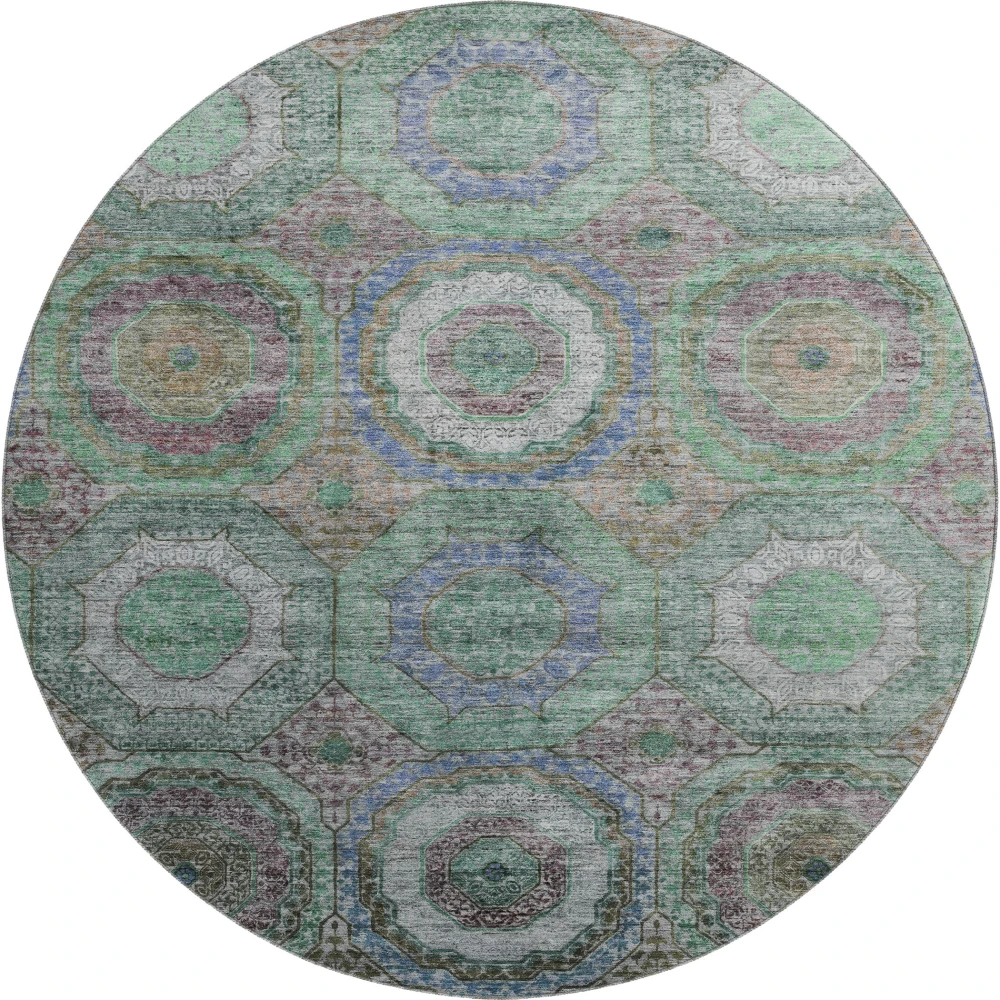 Mayfield AMF2049 Green 8' x 8' Rug