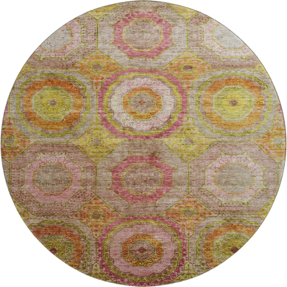 Mayfield AMF2049 Orange 8' x 8' Rug