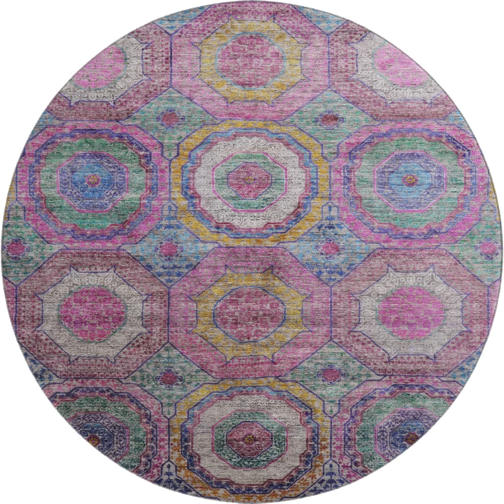 Mayfield AMF2049 Pink 8' x 8' Rug