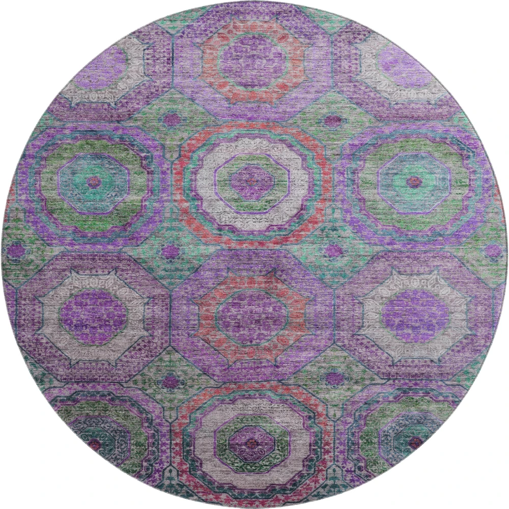 Mayfield AMF2049 Purple 8' x 8' Rug