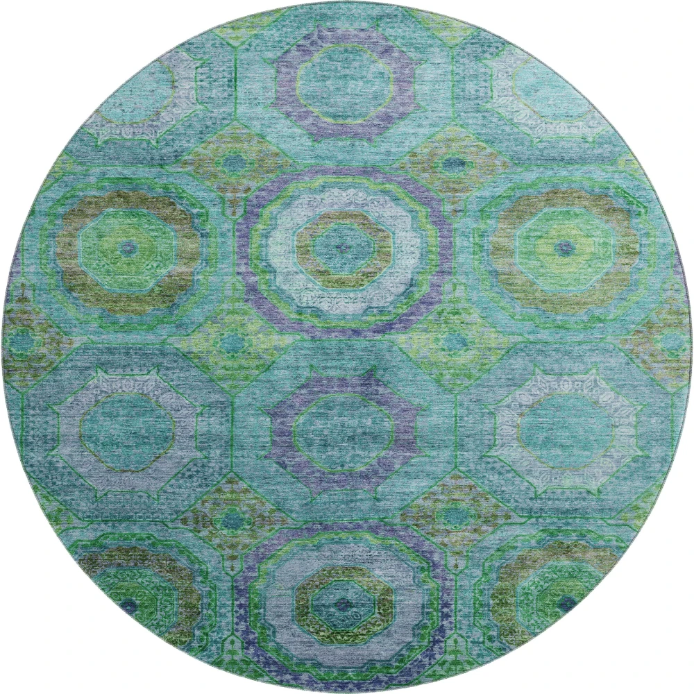 Mayfield AMF2049 Teal 8' x 8' Rug