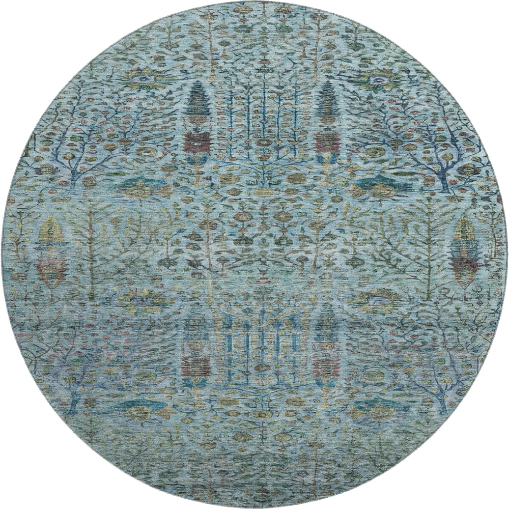 Mayfield AMF2053 Teal 8' x 8' Rug