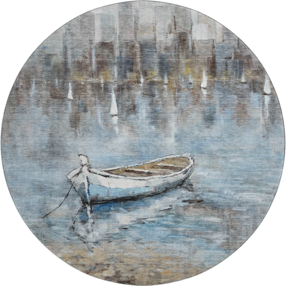 Mayfield AMF2056 Blue 8' x 8' Rug