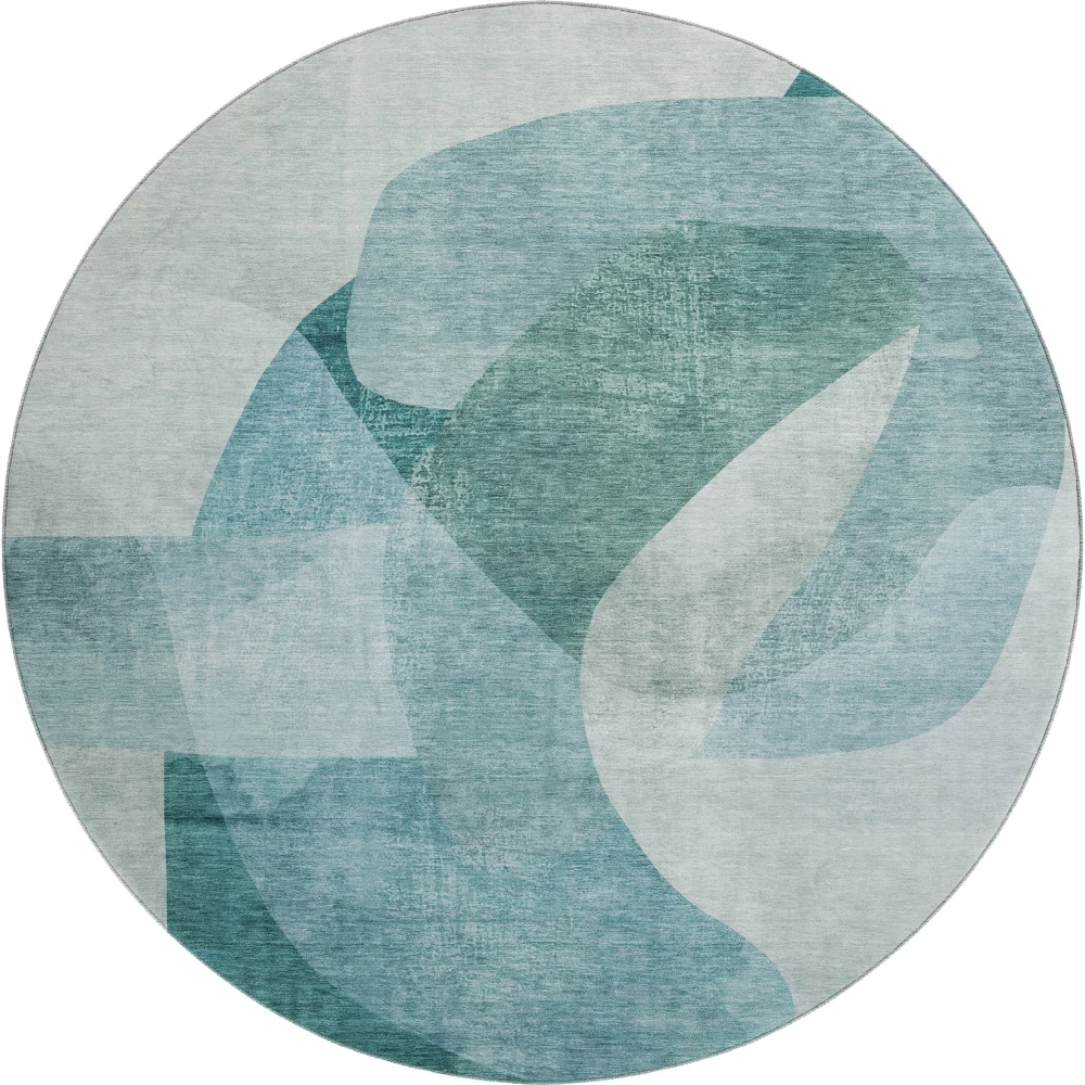Mayfield AMF2057 Teal 8' x 8' Rug