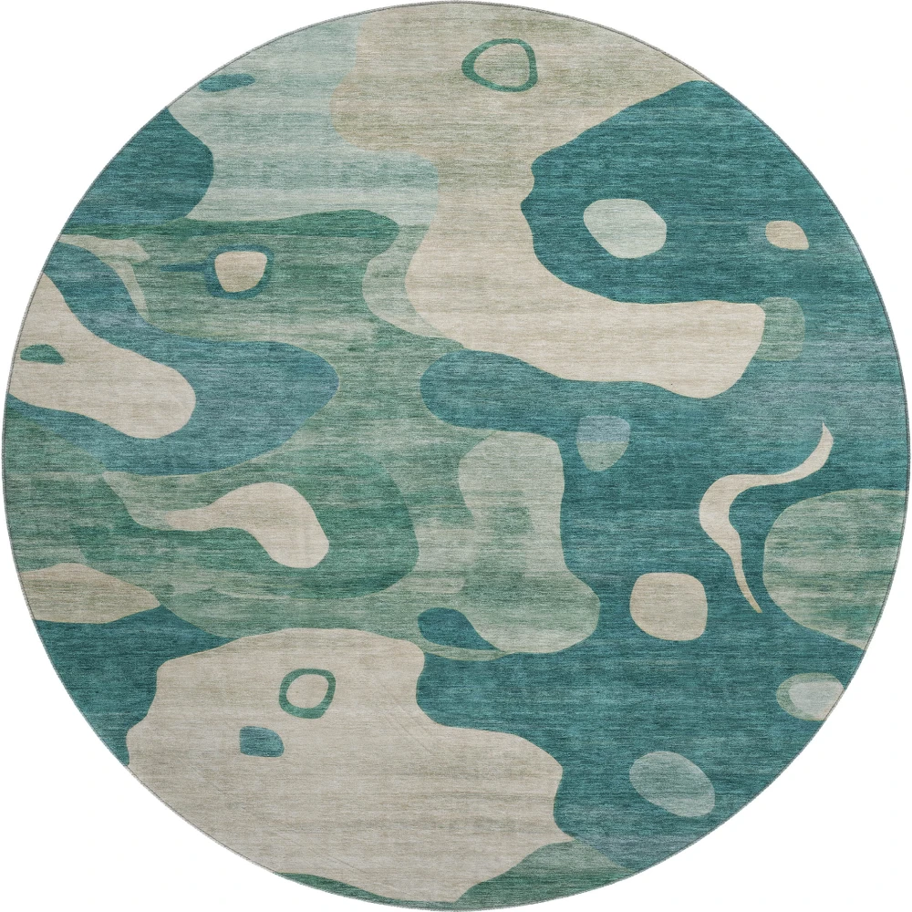 Mayfield AMF2063 Teal 8' x 8' Rug