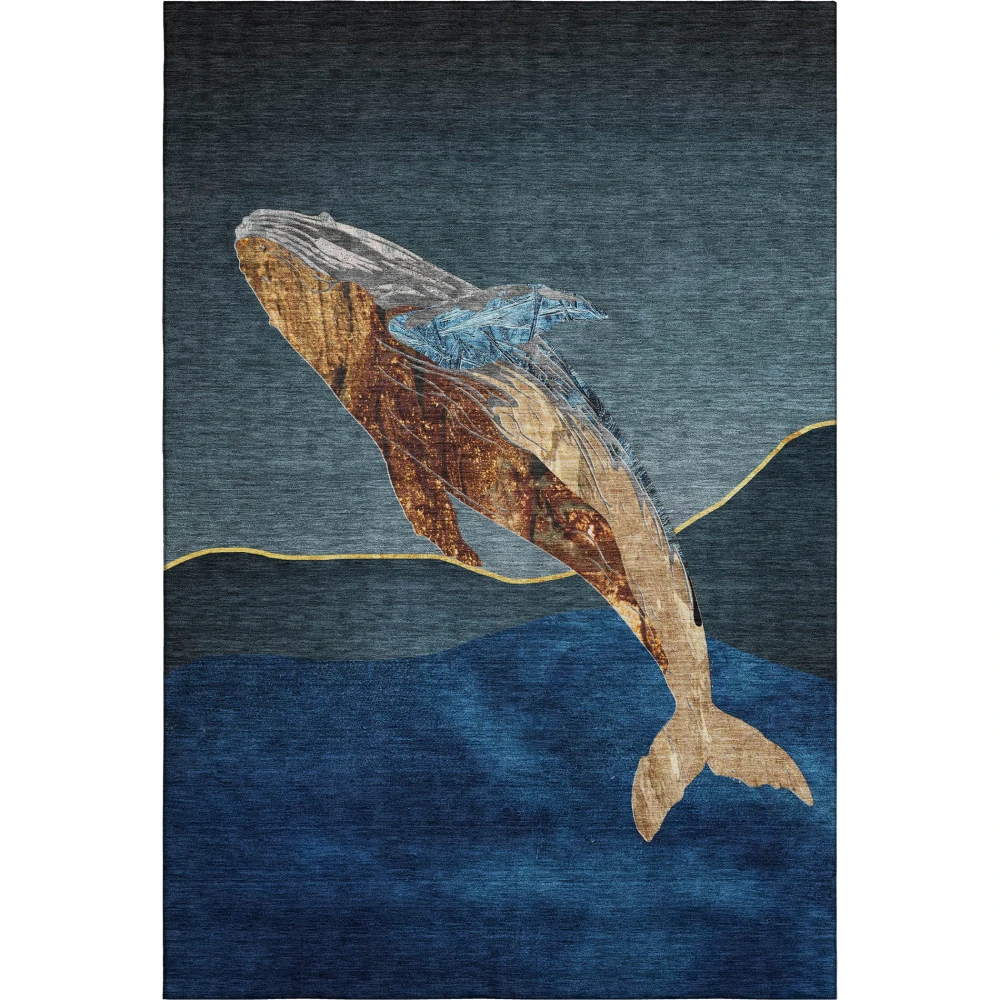 Mayfield AMF2078 Blue 3' x 5' Rug