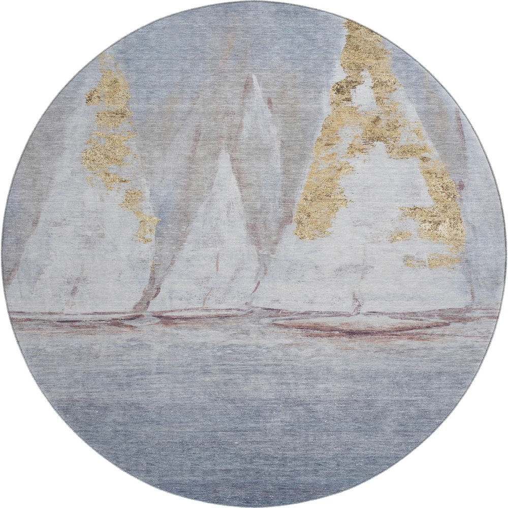 Mayfield AMF2084 Blue 8' x 8' Rug