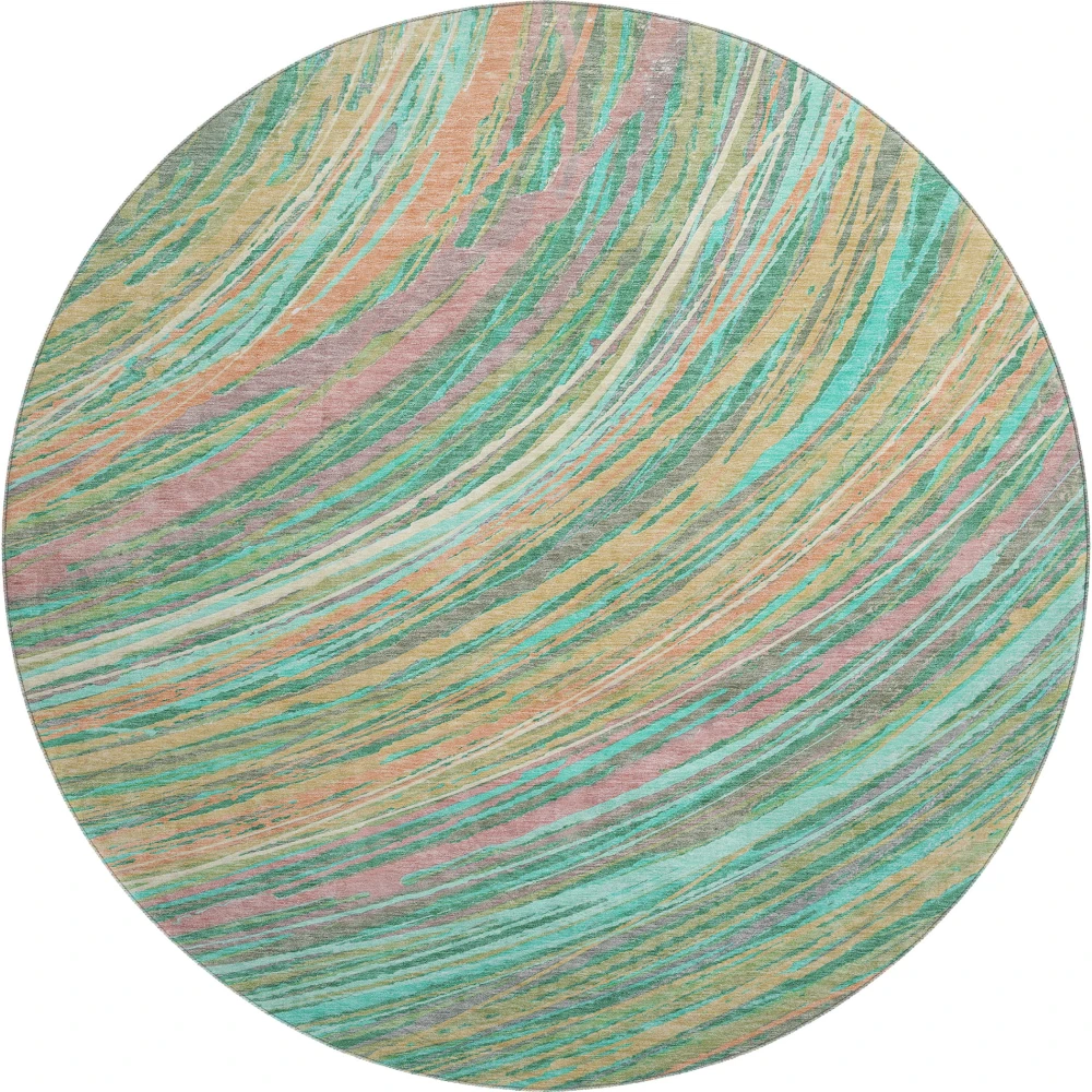 Mayfield AMF2094 Teal 8' x 8' Rug