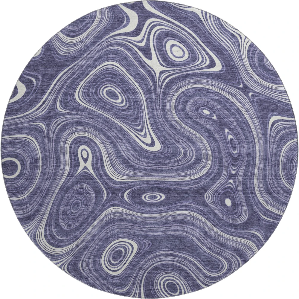 Mayfield AMF2097 Plum 8' x 8' Rug