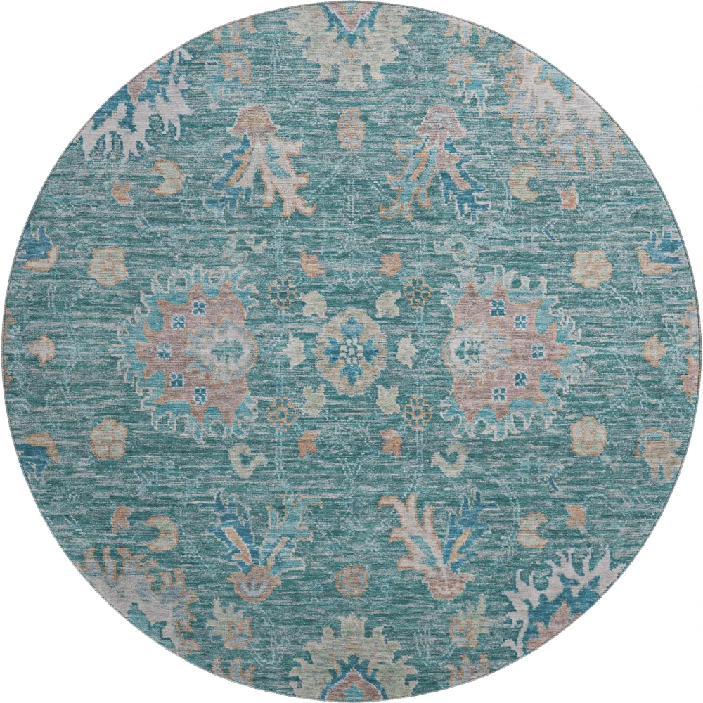 Mayfield AMF2104 Teal 8' x 8' Rug