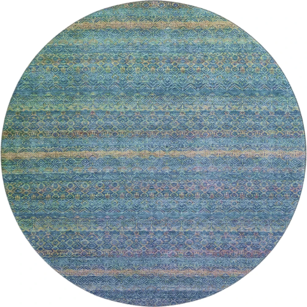 Mayfield AMF2106 Teal 8' x 8' Rug