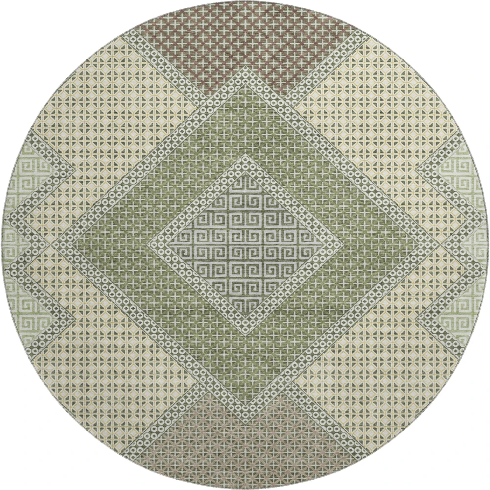 Mayfield AMF2111 Green 8' x 8' Rug