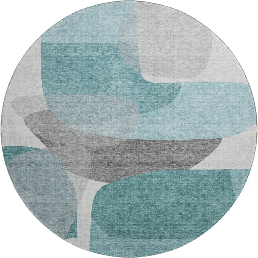 Mayfield AMF2121 Teal 8' x 8' Rug