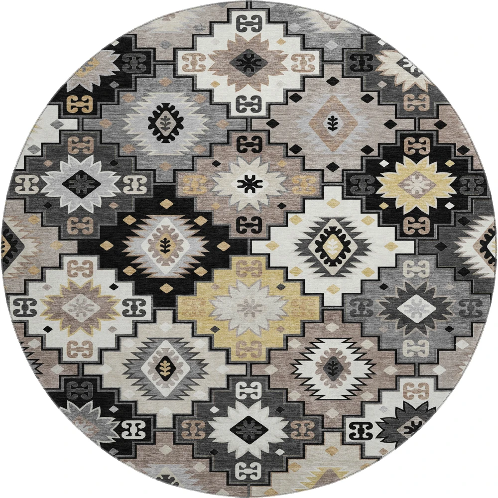 Mayfield AMF2123 Black 8' x 8' Rug
