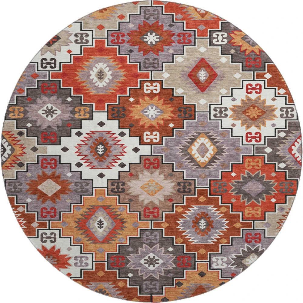 Mayfield AMF2123 Paprika 8' x 8' Rug