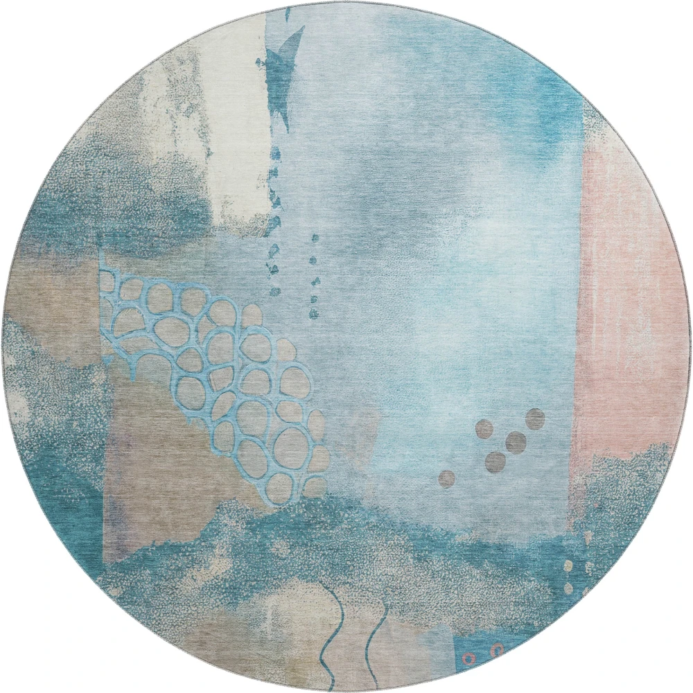 Mayfield AMF2127 Teal 8' x 8' Rug