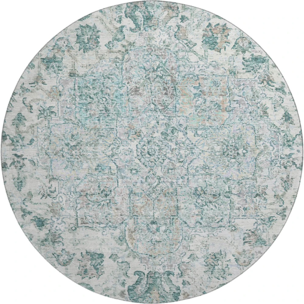 Mayfield AMF2138 Teal 8' x 8' Rug