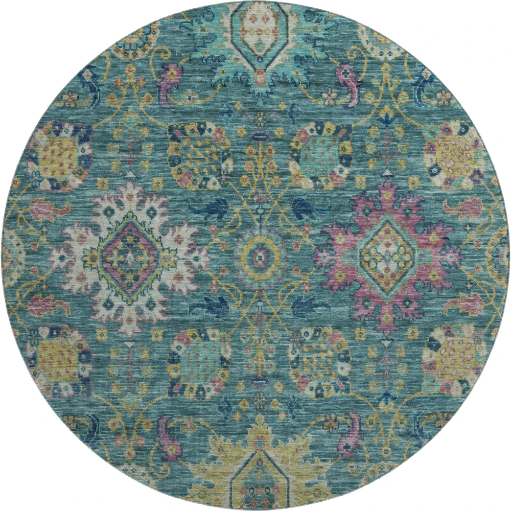 Mayfield AMF2151 Teal 8' x 8' Rug