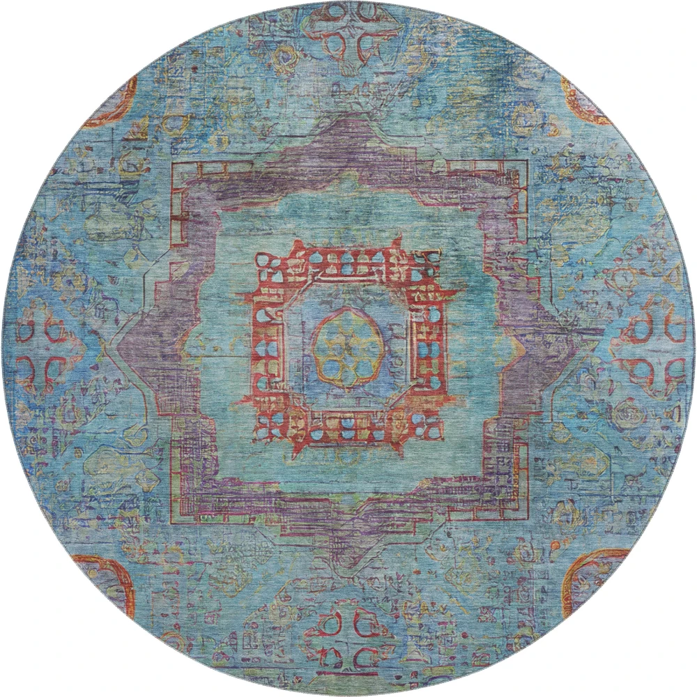 Mayfield AMF2159 Teal 8' x 8' Rug