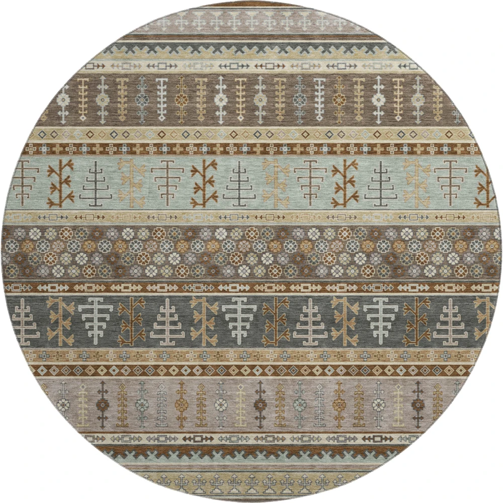 Mayfield AMF2160 Brown 8' x 8' Rug