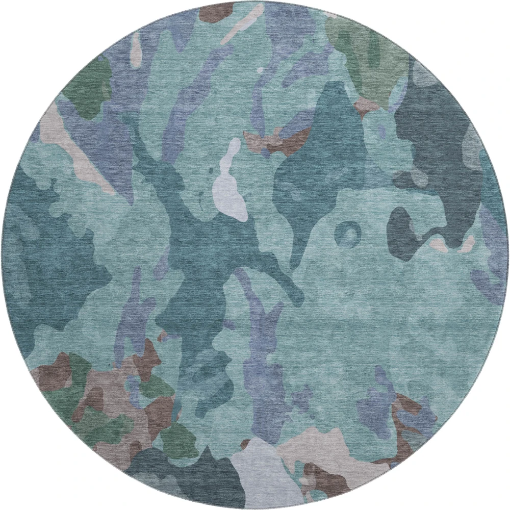 Mayfield AMF2161 Teal 8' x 8' Rug