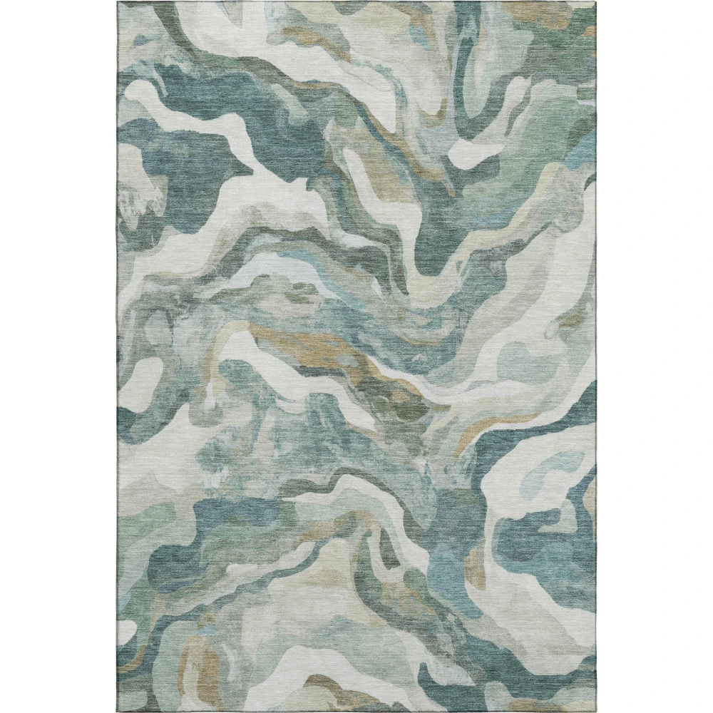 Mayfield AMF2162 Teal 3' x 5' Rug