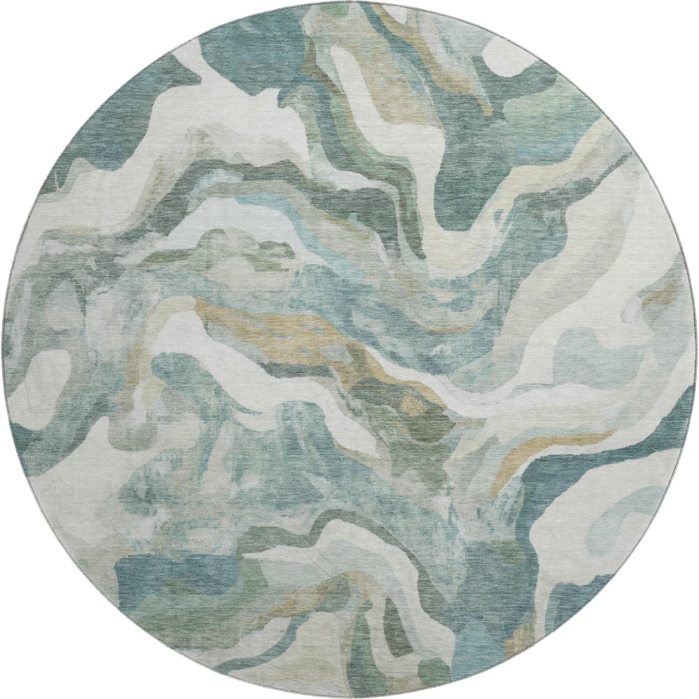 Mayfield AMF2162 Teal 8' x 8' Rug