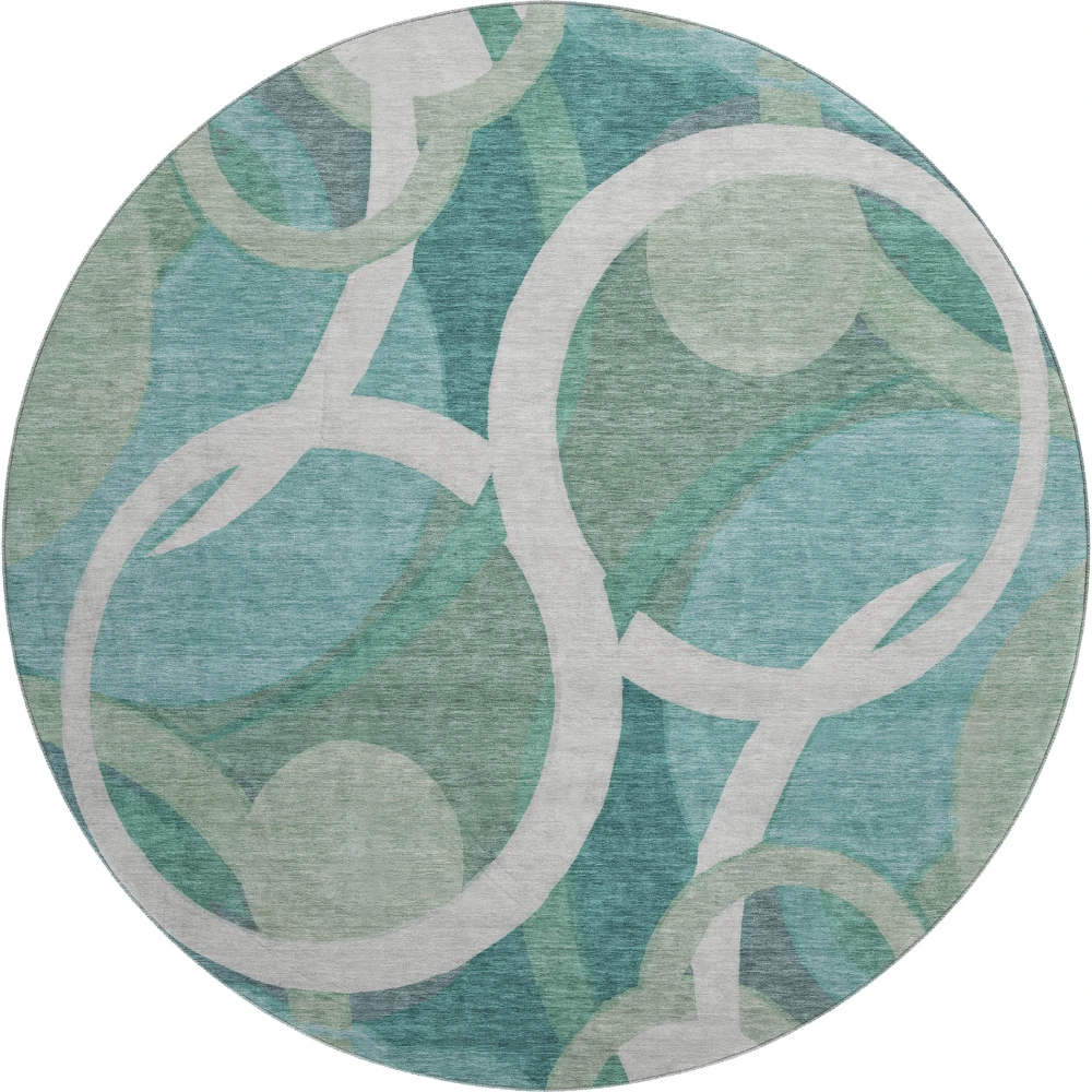 Mayfield AMF2167 Teal 8' x 8' Rug