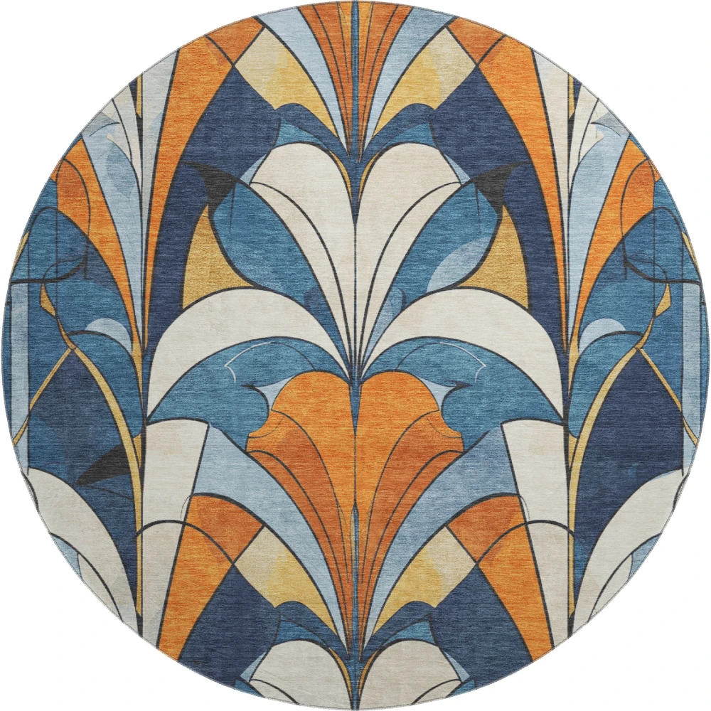 Mayfield AMF2174 Blue 8' x 8' Rug