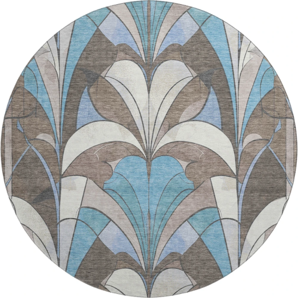 Mayfield AMF2174 Brown 8' x 8' Rug