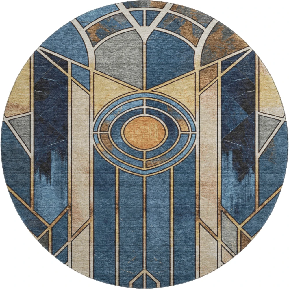 Mayfield AMF2176 Blue 8' x 8' Rug