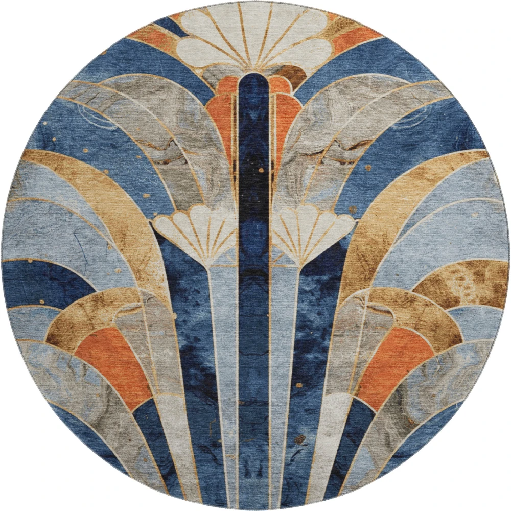 Mayfield AMF2177 Navy 8' x 8' Rug