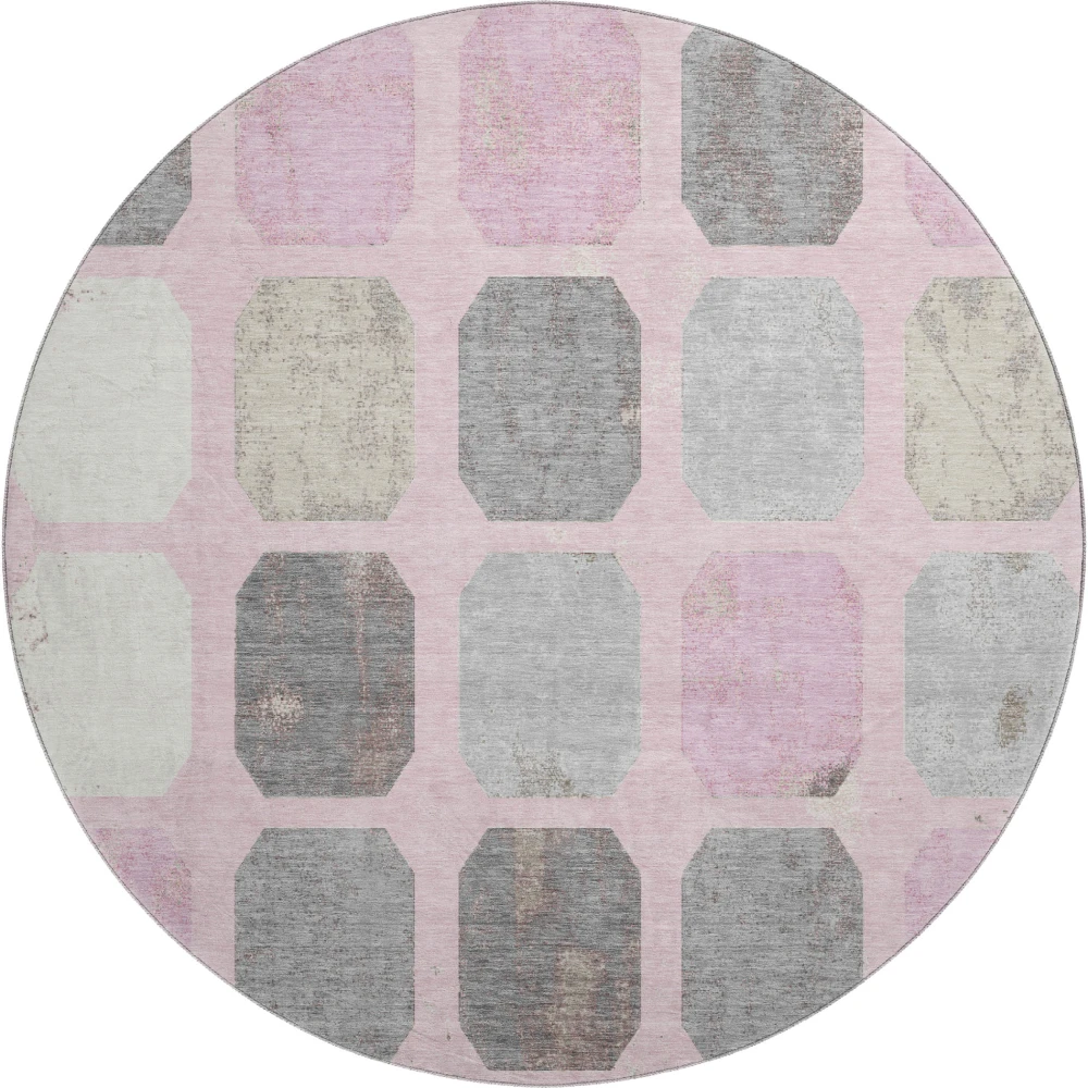 Mayfield AMF2182 Pink 8' x 8' Rug