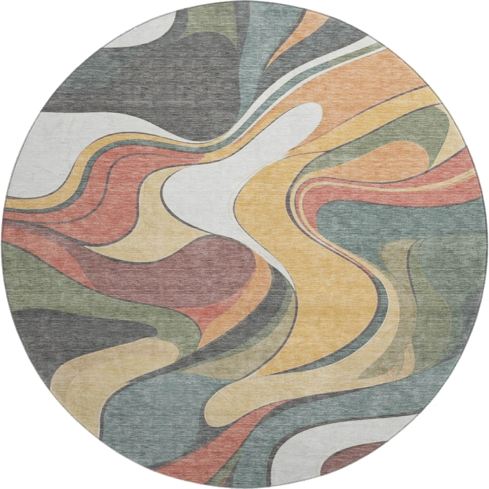 Mayfield AMF2183 Gold 8' x 8' Rug