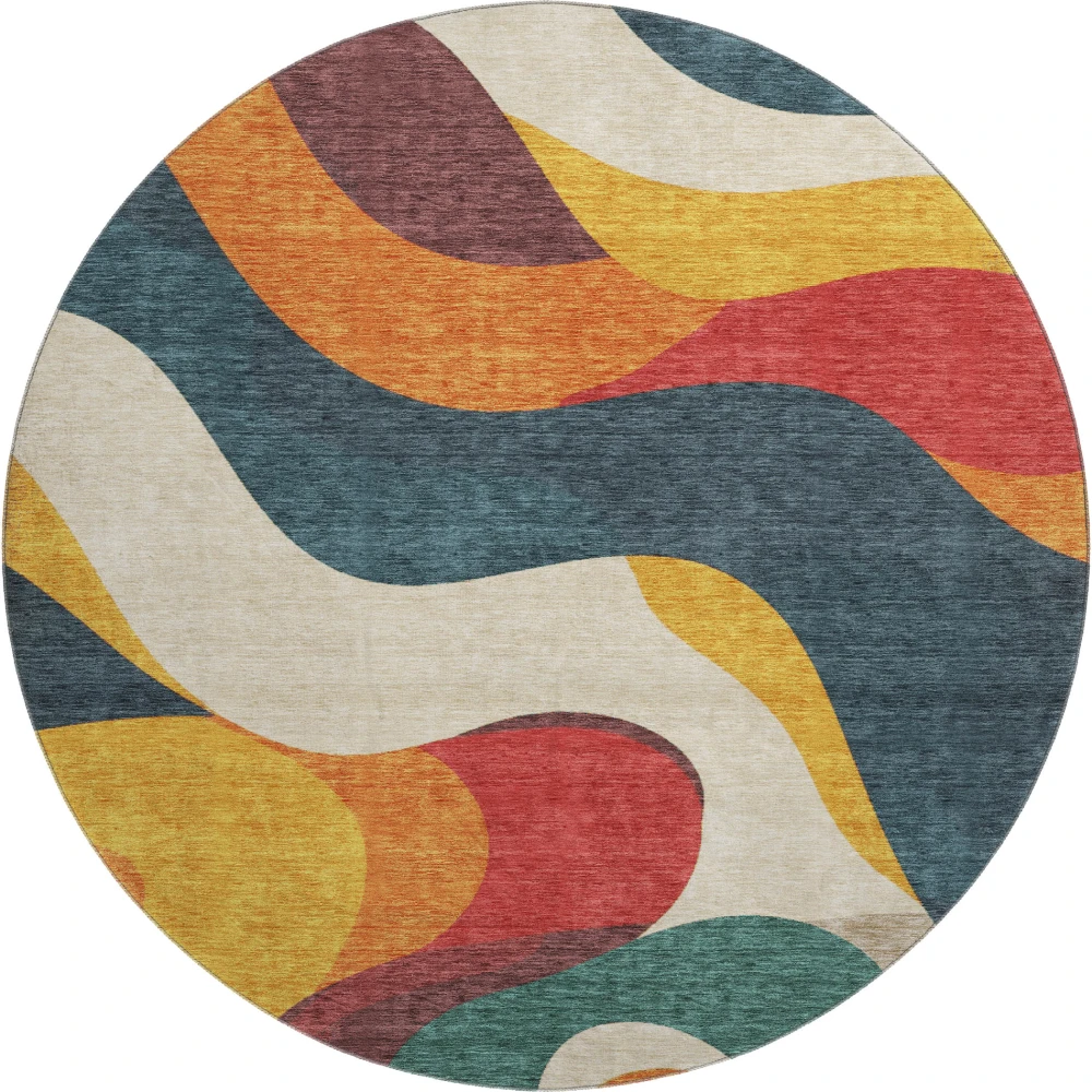 Mayfield AMF2186 Orange 8' x 8' Rug
