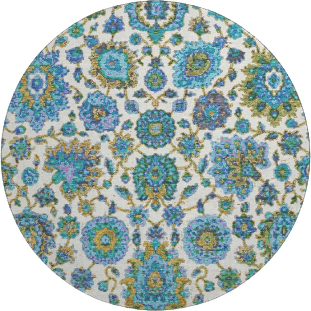 Mayfield AMF2187 Aqua 8' x 8' Rug