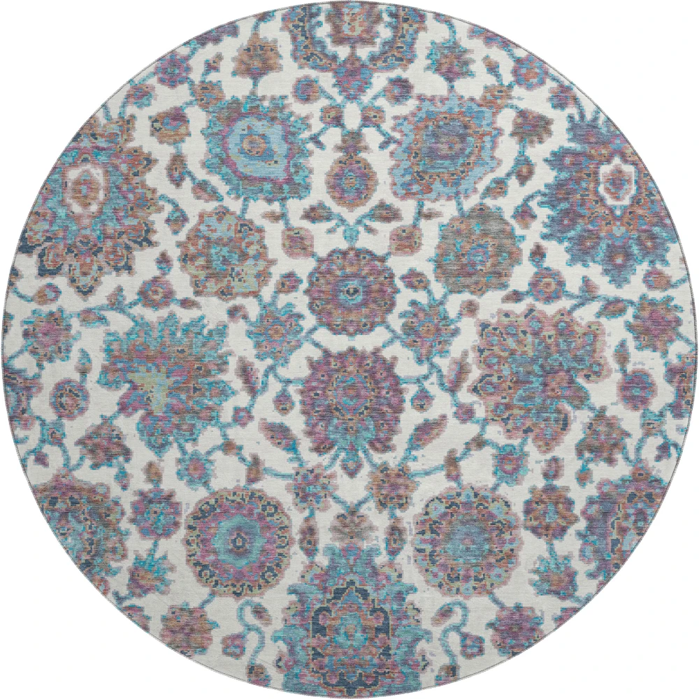 Mayfield AMF2187 Teal 8' x 8' Rug