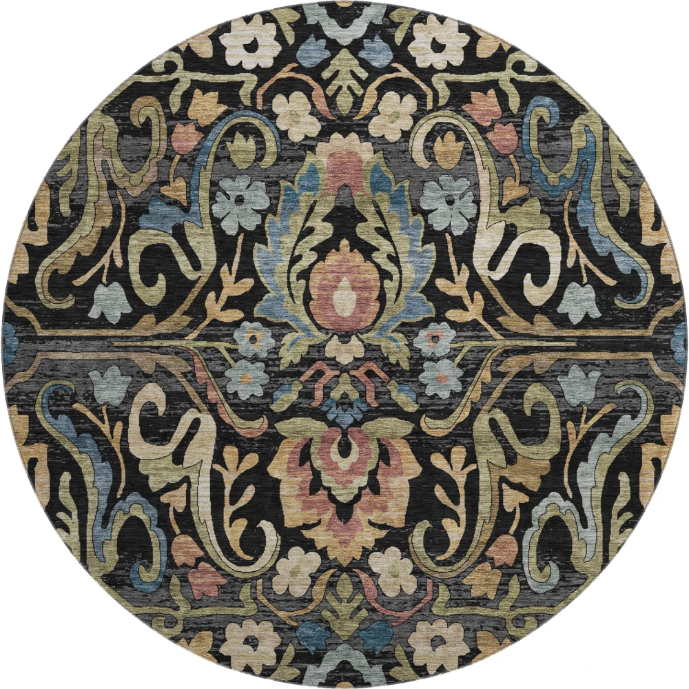 Mayfield AMF2193 Black 8' x 8' Rug