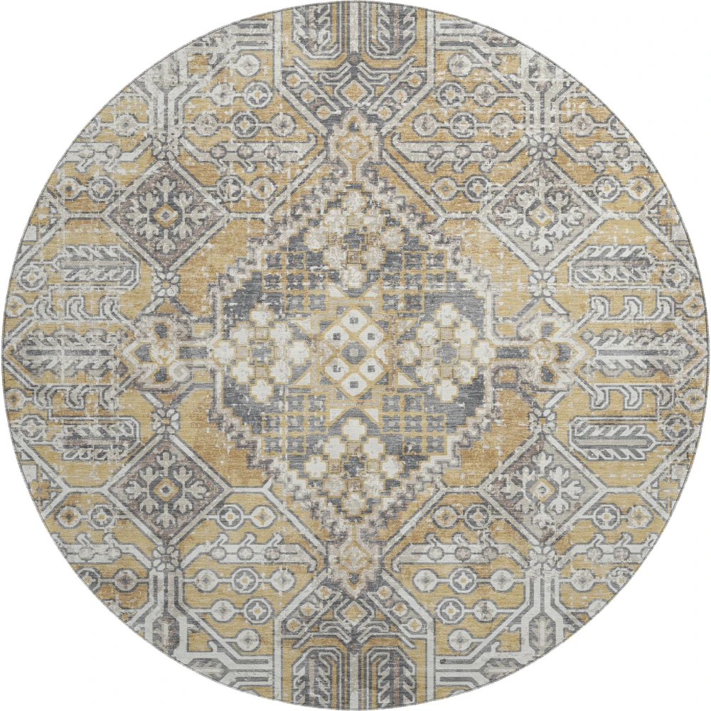 Mayfield AMF2197 Gold 8' x 8' Rug
