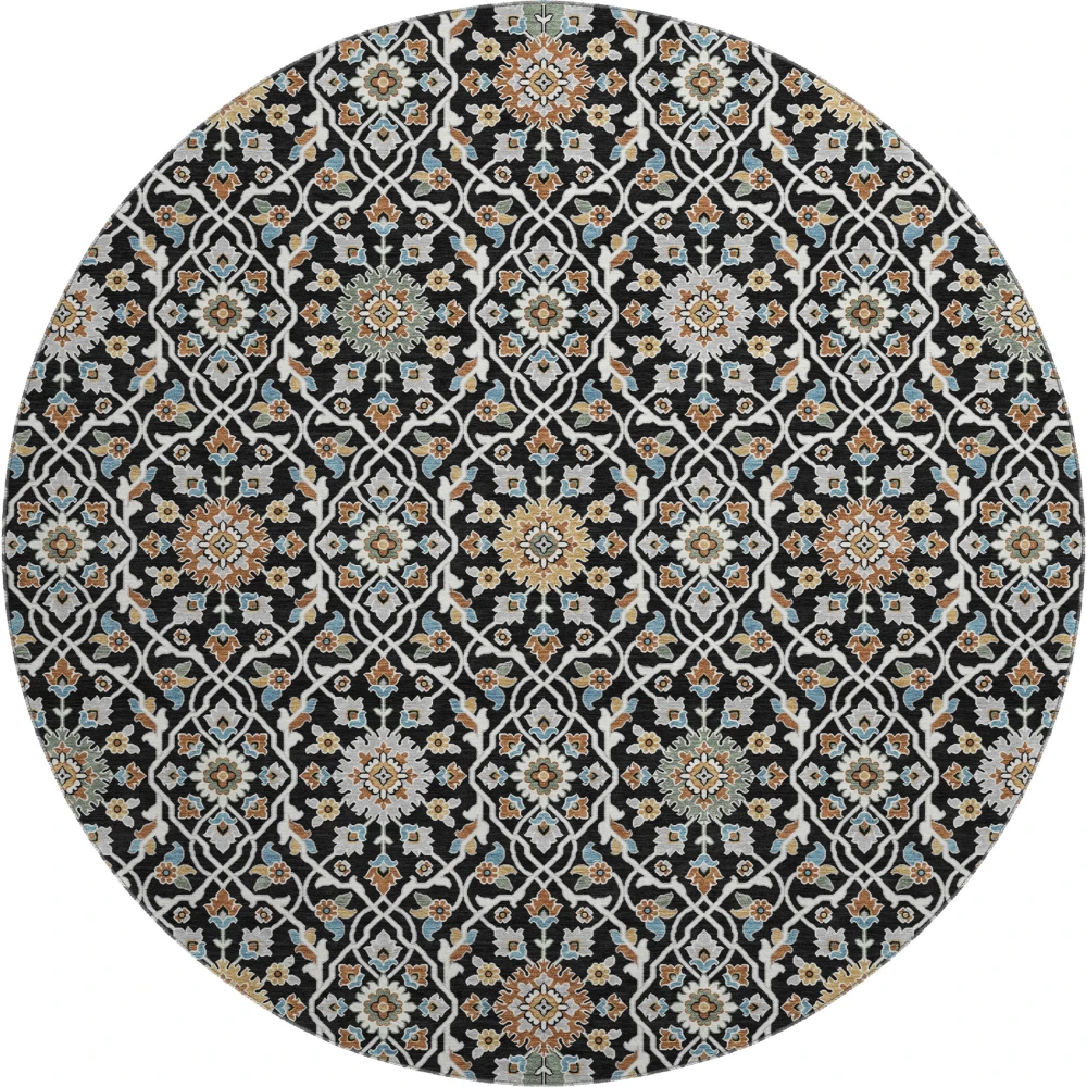 Mayfield AMF2199 Black 8' x 8' Rug