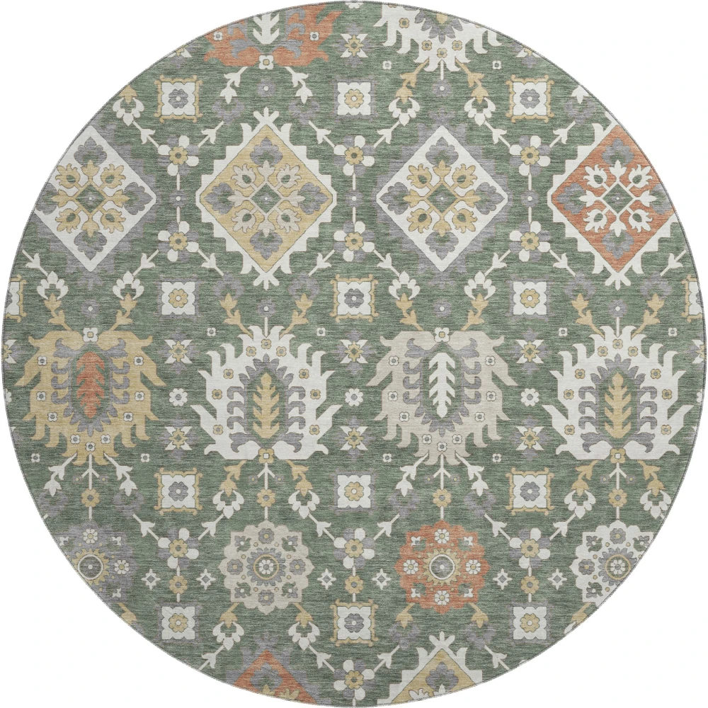 Mayfield AMF2200 Green 8' x 8' Rug