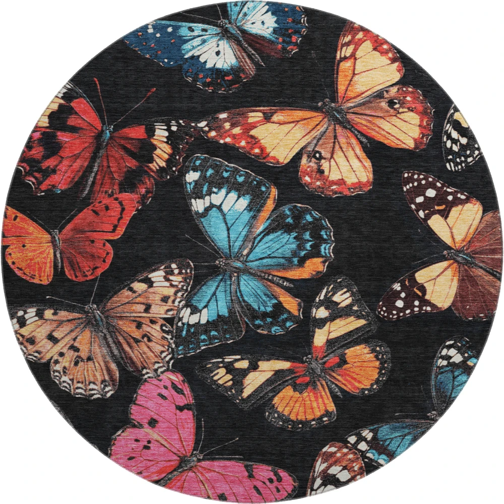 Mayfield AMF2201 Black 8' x 8' Rug