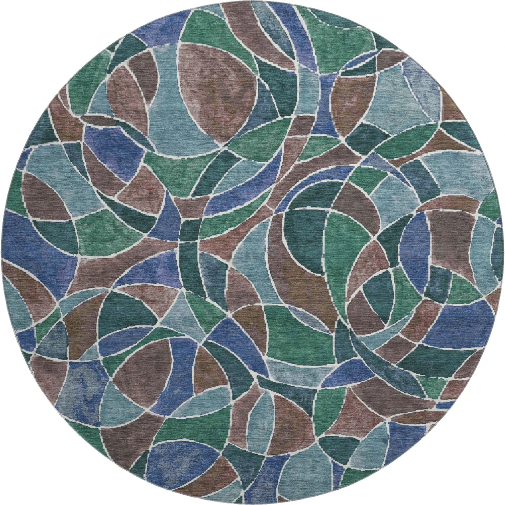 Mayfield AMF2208 Blue 8' x 8' Rug