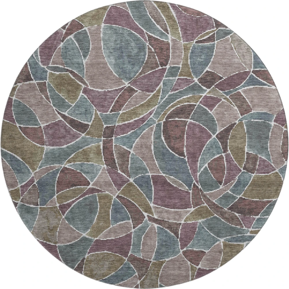 Mayfield AMF2208 Plum 8' x 8' Rug