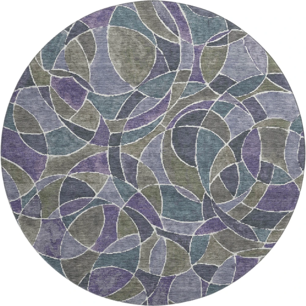 Mayfield AMF2208 Purple 8' x 8' Rug
