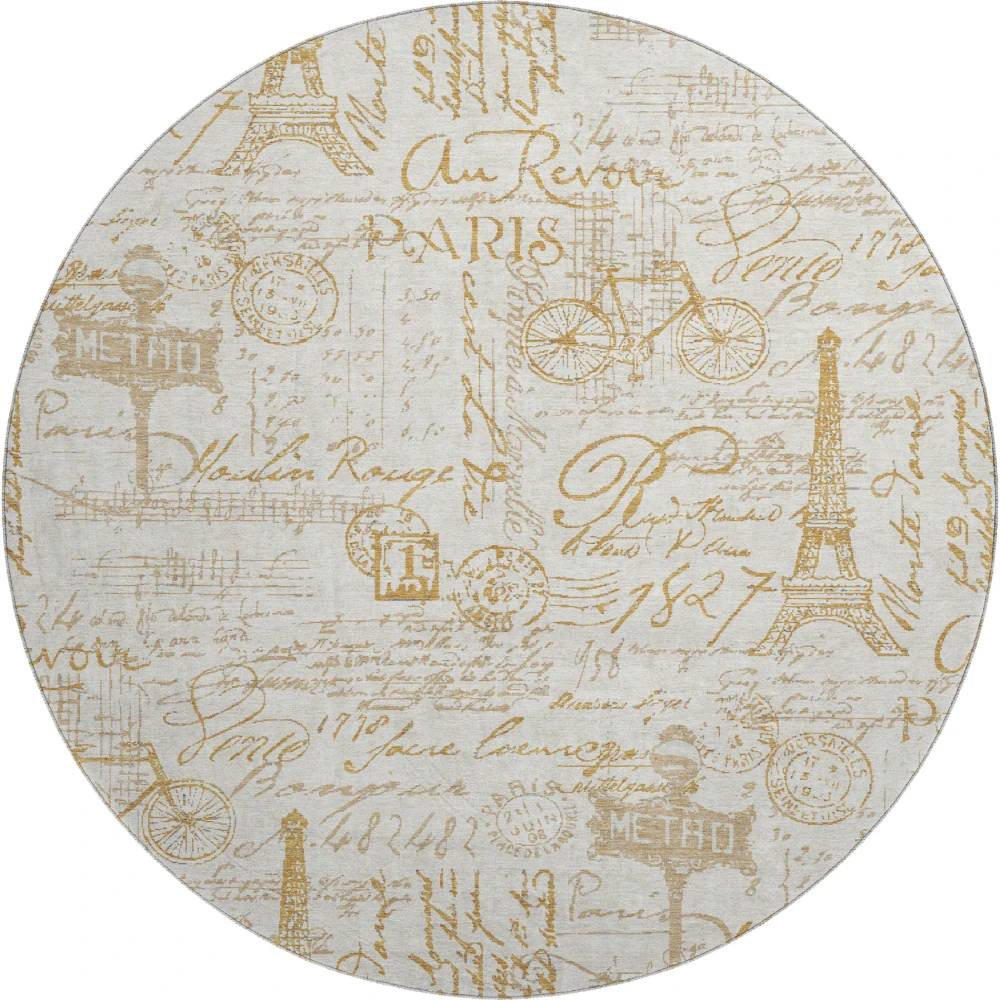 Mayfield AMF2209 Gold 8' x 8' Rug