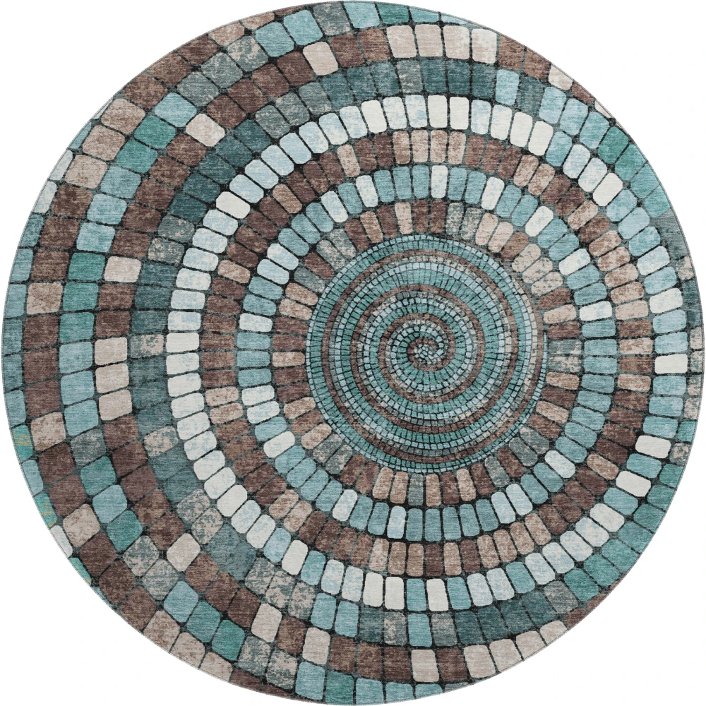 Mayfield AMF2216 Teal 8' x 8' Rug