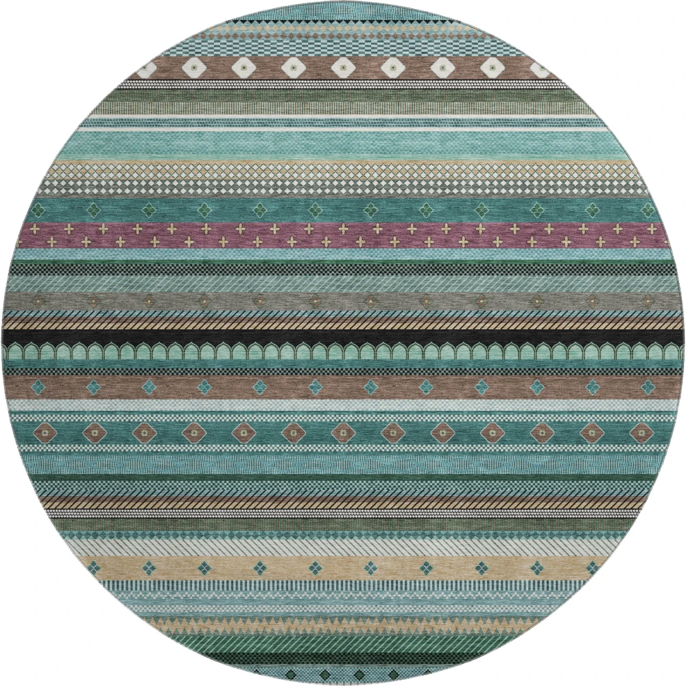 Mayfield AMF2218 Teal 8' x 8' Rug