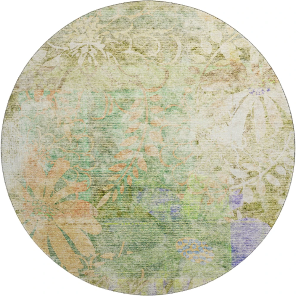 Mayfield AMF2223 Green 8' x 8' Rug